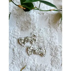 Pigtail Clip Set - Olive Paisley