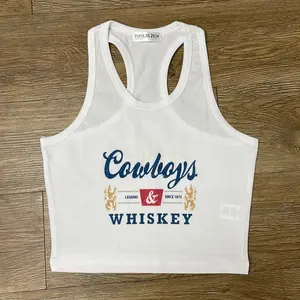 Cowboys & whiskey cropped tank top Cowboys & whiskey cropped tank top