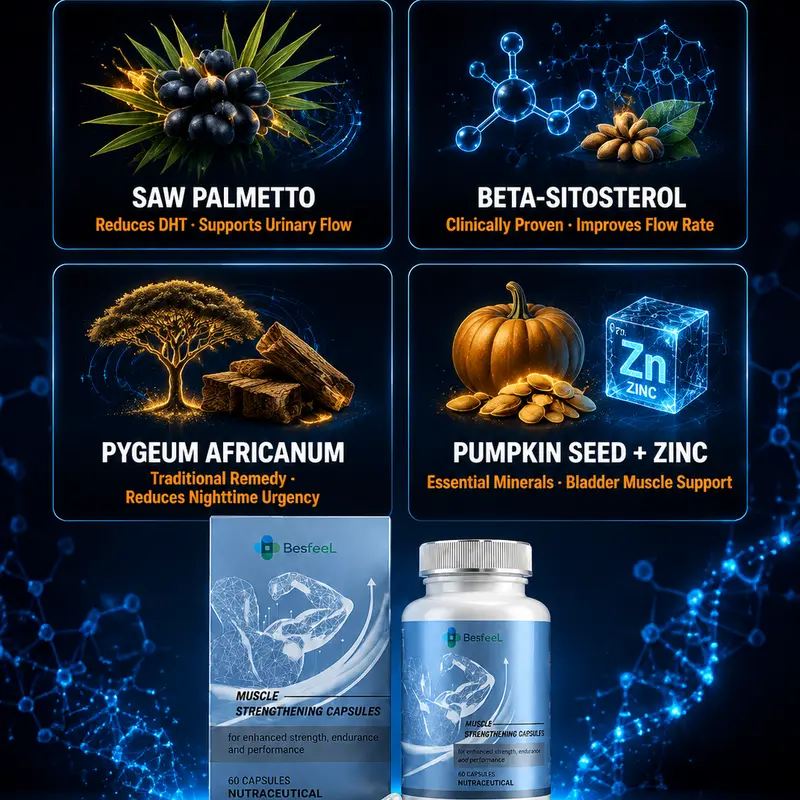 Men's Prostate Health Support – Saw Palmetto, Pumpkin Seed Oil, etc.