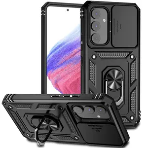 2-in-1 sliding window phone case for Samsung Galaxy A57/A56/A55/A33/multi-functional stand, drop-proof high-end protective case A16