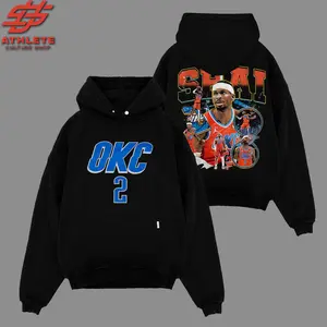[LEO] Shai Gilgeous-Alexander SGA 2 For Thunder Nation Premium Cotton Hoodie Sweatshirt T-Shirt (Made In US), SGA Hoop Fans Shirt, Game Day Outfits, Gift For Basketball Fans, Basketball Graphic Tee Hoodie