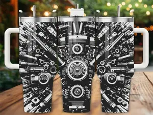 20 Oz engine Parts Engraved Tumbler