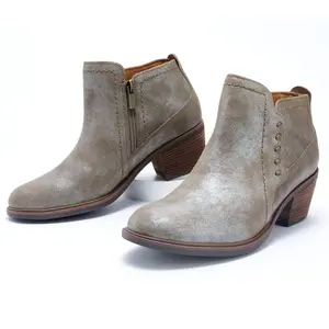Clarks Leather Heeled Ankle Boot - Neva Lo