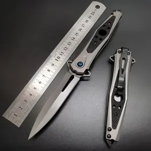 G10 handle folding knife, stainless steel men's pocket knife, 8CR13 steel blade, anti slip handle, suitable for hiking, camping, emergency survival equipment, holiday gifts for men and women