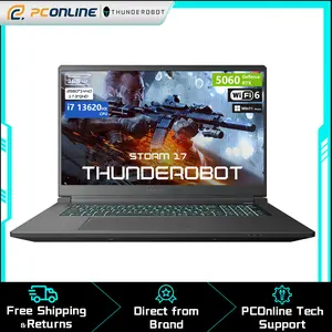Thunderobot Storm 17 5060 Gaming Laptop 17.3" QHD 165Hz 2K Display Core i7-13620H GeForce RTX 5060 DDR5 SSD RGB Backlit Keyboard Wi-Fi 6 Win11 Home