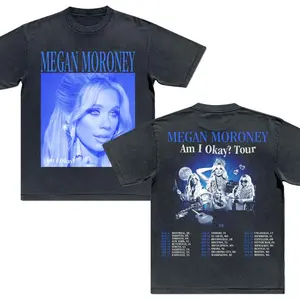 #Megannn #Moroneyyy Am I Okay? T-shirt Am I Okay Tour Tour 2025 Hoodie Megan Moroney Graphic Tee Gift For Fans Men Women