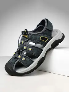 Summer Men's Sandals High-Quality Casual Shoes Outdoor Leather Slippers Beach Roman Shoes Large Size 39-46