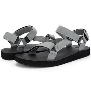 Men's 3-Strap Adjustable Hiking Sandals | Arch Support Outdoor Water Shoes | Non-Slip Beach Sport Sandals