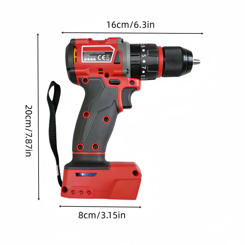 2Pcs for Auto Mechanics & DIY Lovers,Milwaukee 18V Brushless Combo,1/2" Driver,4500RPM,300N Torque,3-in-1 Mode,Forward Reverse Adjustable,Fit M18 DCF880 Battery,for Auto Repair,Garage & Home Construction,Cordless Impact Wrench Drill Kit