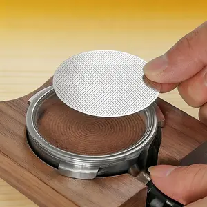 0.2mm Reusable Coffee Puck Screen, 51mm 53.5mm 58.5mm Espresso Filter for 51mm 54mm 58mm Portafilter