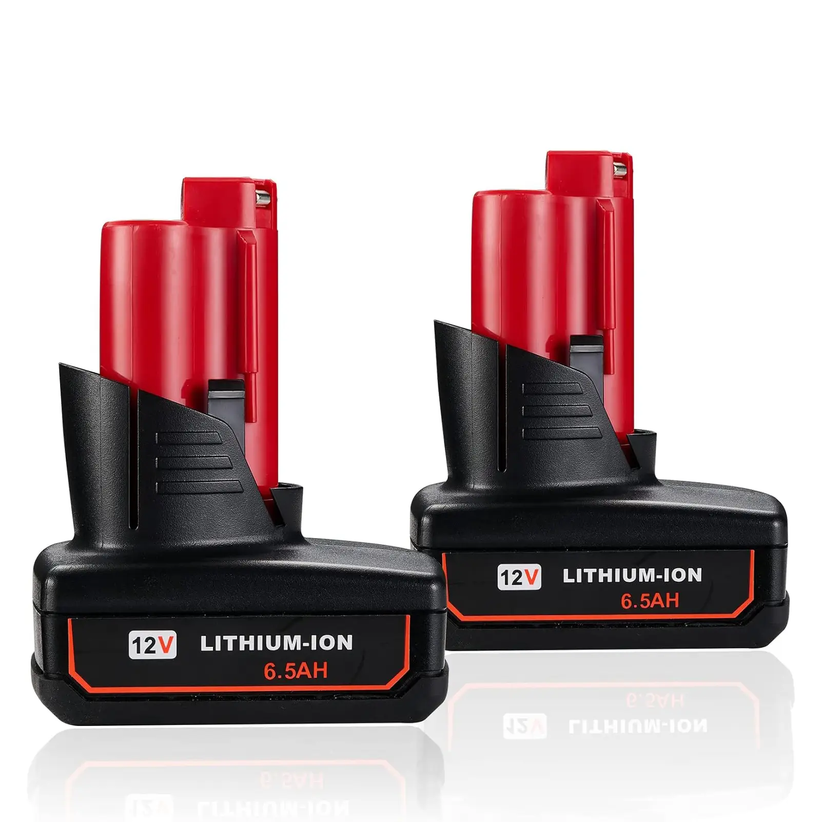 JYJZPB 2 Packs 6.5Ah 12V Battery Compatible for Milwaukee ΛΛ12 Battery 48-11-2401 48-11-2412 48-11-2411 48-11-2420 48-11-2410 12Volt Cordless Tools fo