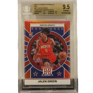 Jalen Green Bgs 2021 22 Panini Chronicles Hometown Heroes Red Prizm RC #72/149 9.5