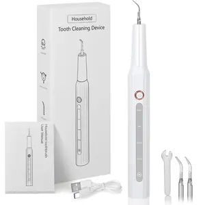 Electric Tooth Cleaner, 3 Modes, USB Rechargeable, Cleaning Kit With 2 Replaceable Heads and Tools