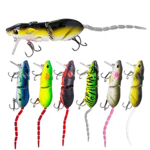 Artificial Mouse Shaped Fishing Lure, Topwater Lure, Fishing Equipment, 1 Count Multi Jointed Swimbait with Hook, Lifelike Fishing Lure, Fishing Tackle, Outdoor Fishing Accessories, Fishing Gear