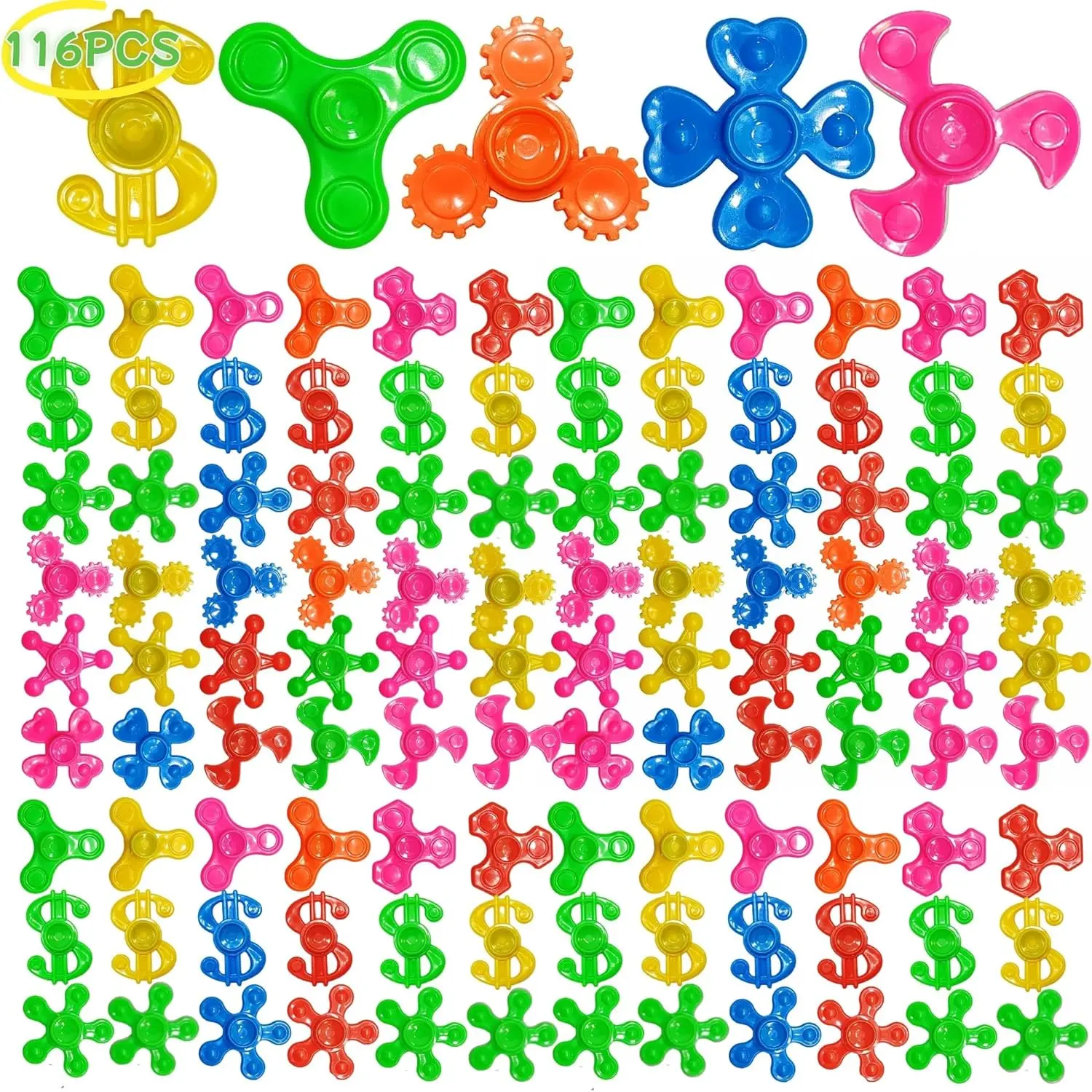 Bulk Fidget Spinners for Kids Adults – Mini Sensory Toys Party Favors, Easter Basket Stuffers & Classroom Rewards, Birthday Return Gifts, Goodie Bag Fillers (24 Pack)
