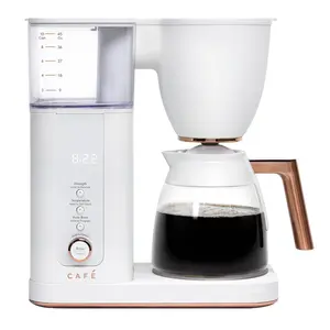GE Appliances CAFE Specialty Drip Coffee Maker with Glass Carafe Matte White