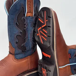 Raptor Boots Estilo 200L Crazy Horse-Texas  Blue suela Raptor Suela Raptor Cafe N/A
