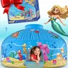SKYWIN Air Tent Fort Large Ocean with Door Playhouse for Kids - Inflatable Kids Fort Sets Up and Stores Away in Seconds (WITHOUT FAN) play tent