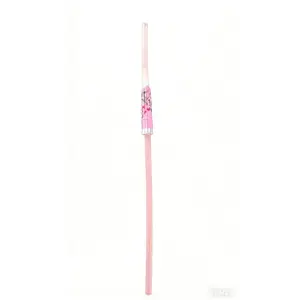 PESENAR Pink Donut Plastic Drinking Straws