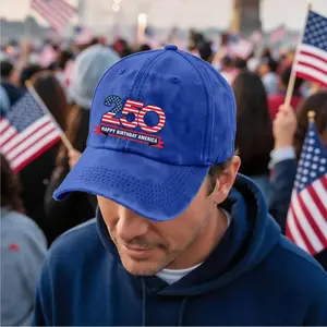 Printed Baseball Cap Sun Protection 250 Anniversary Usa Hat Usa 250Th Anniversary Merchandise NONE