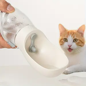 Pet Water Bottle Feeder (cat Dog Universal), Portable Outdoor Design, Comfortable Grip, No Battery Needed, Durable Plastic Material, Ideal for Travel Camping