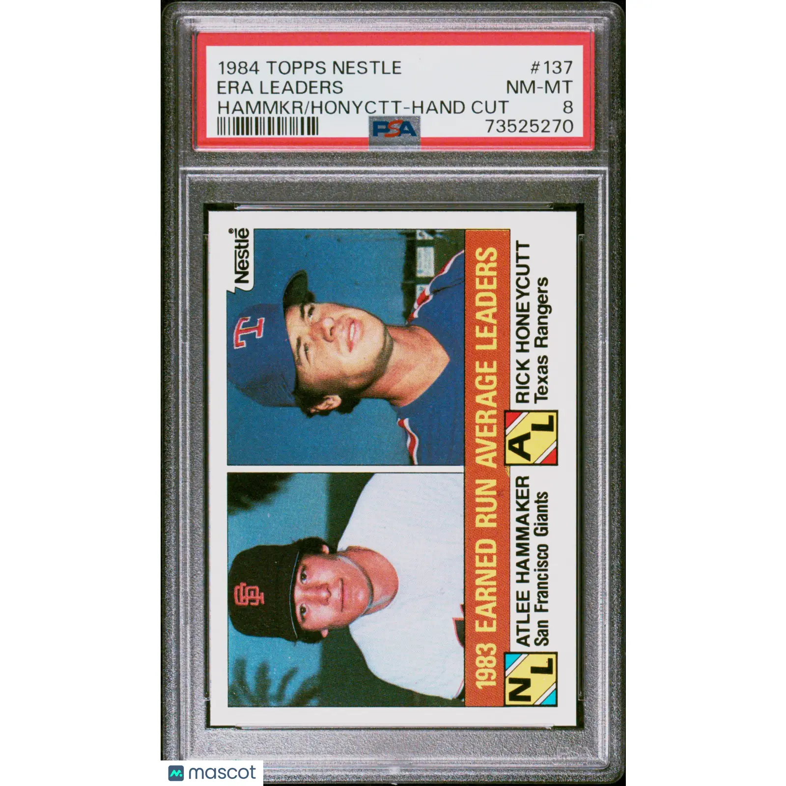 Era Leaders PSA 1984 Topps Nestle Hand Cut Baseball #137 8 73525270