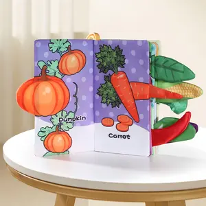 Baby Early Learning Cognitive Washable Cloth Book, Toddler Busy Book, Unisex Interactive Toy for Babies Ages 0-2 Years, Promotes Development & Parent-Child Bonding