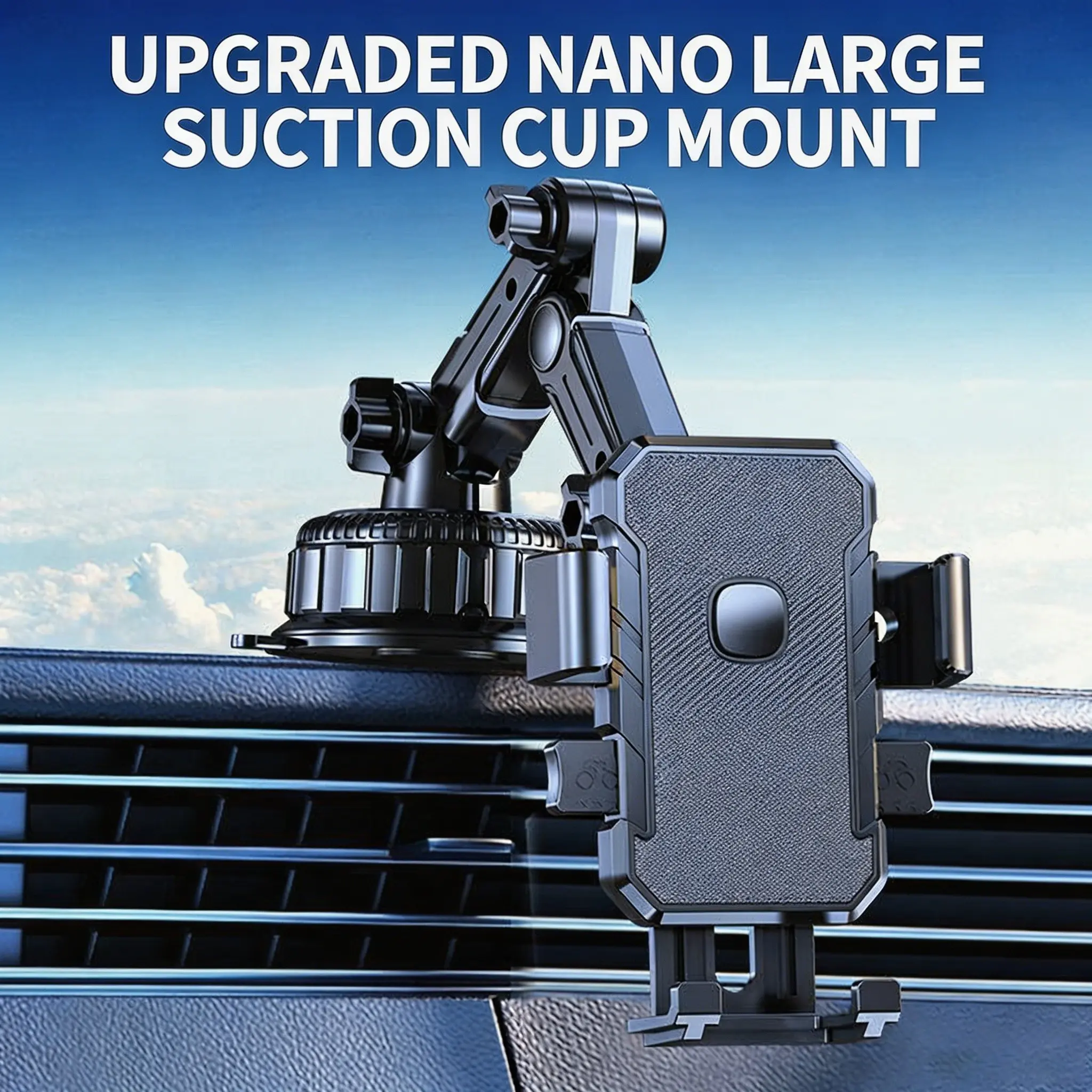 Multifunctional Car Phone Holder Suction Cup Mechanical Arm Extendable Adjustable Design Durable Stable Firm Support Easy Installation For Dashboard Windshield Car Interior Accessories Cellphone Holder For Car
