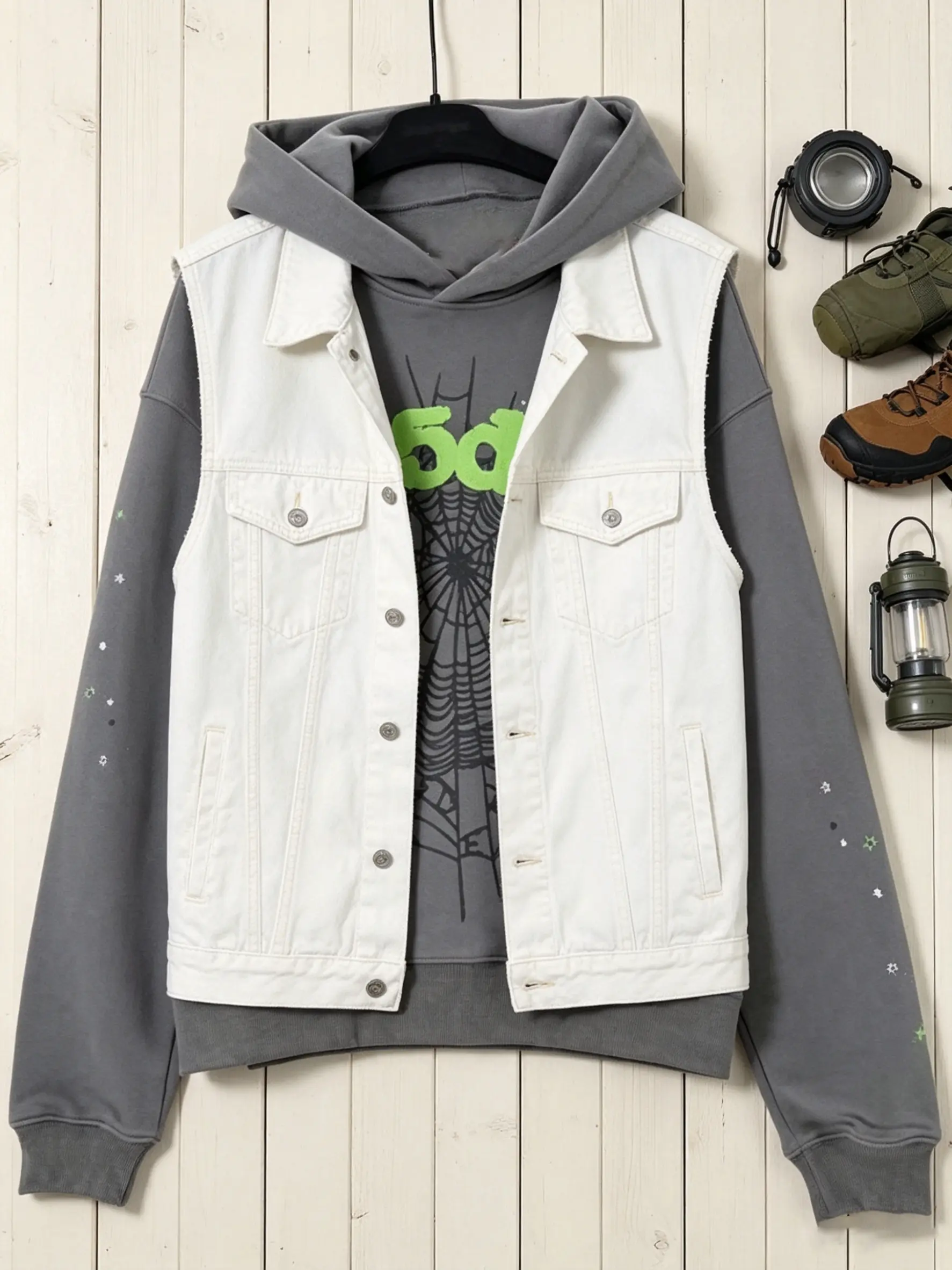 Nevermind the Spider, Here's the Slime - Unisex Hoodie Print Short Fashion Menswear Sweaters Tops