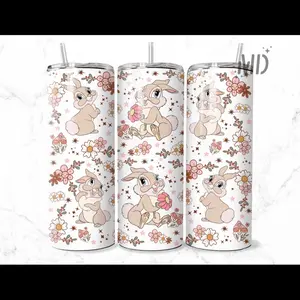 20 oz Easter bunny tumbler