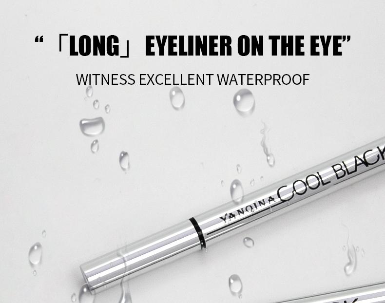 [YANQINA] Long-lasting eyeliner -lightweight, waterproof,vegan,cruelty-free,24-hour smooth application,ultra- creamy andsilky smooth texture.