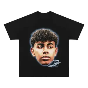 BIG FACE LAMINE YAMAL T-Shirt, LAMINE YAMAL Vintage Tee, Unisex Soccer Shirt, Graphic Tees, Menswear Womenswear Streetwear