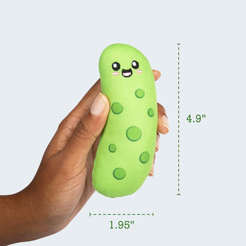 Emotional Support Pickles - Cuddly Stuffed Animals & Toys, Includes 5 Plushies with Carrying Basket, Perfect Funny Gift for All Ages