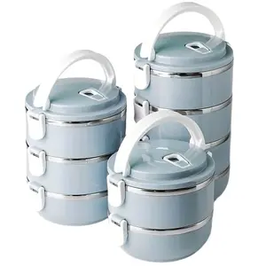 Stainless Steel Insulated Bento Lunch Box – 2/3/4 Layer