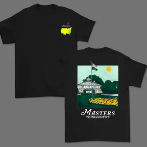 Masters Tournament 2025 Shirt, Vintage Cotton, Breathable Fabric, Classic Collar, Augusta Golf Club Menswear, Trendy Gift for Men and Women, graphic tees