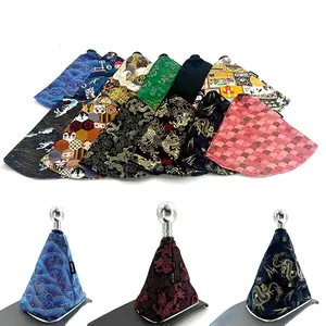 x1 Jdm Shift Boot Japanese Kimono Styles Covers Car Change Lever Fabric Gear Handle Ornaments for Interior Cars Accessories Gift