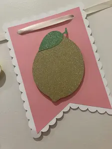 Lemon Party Birthday Banner