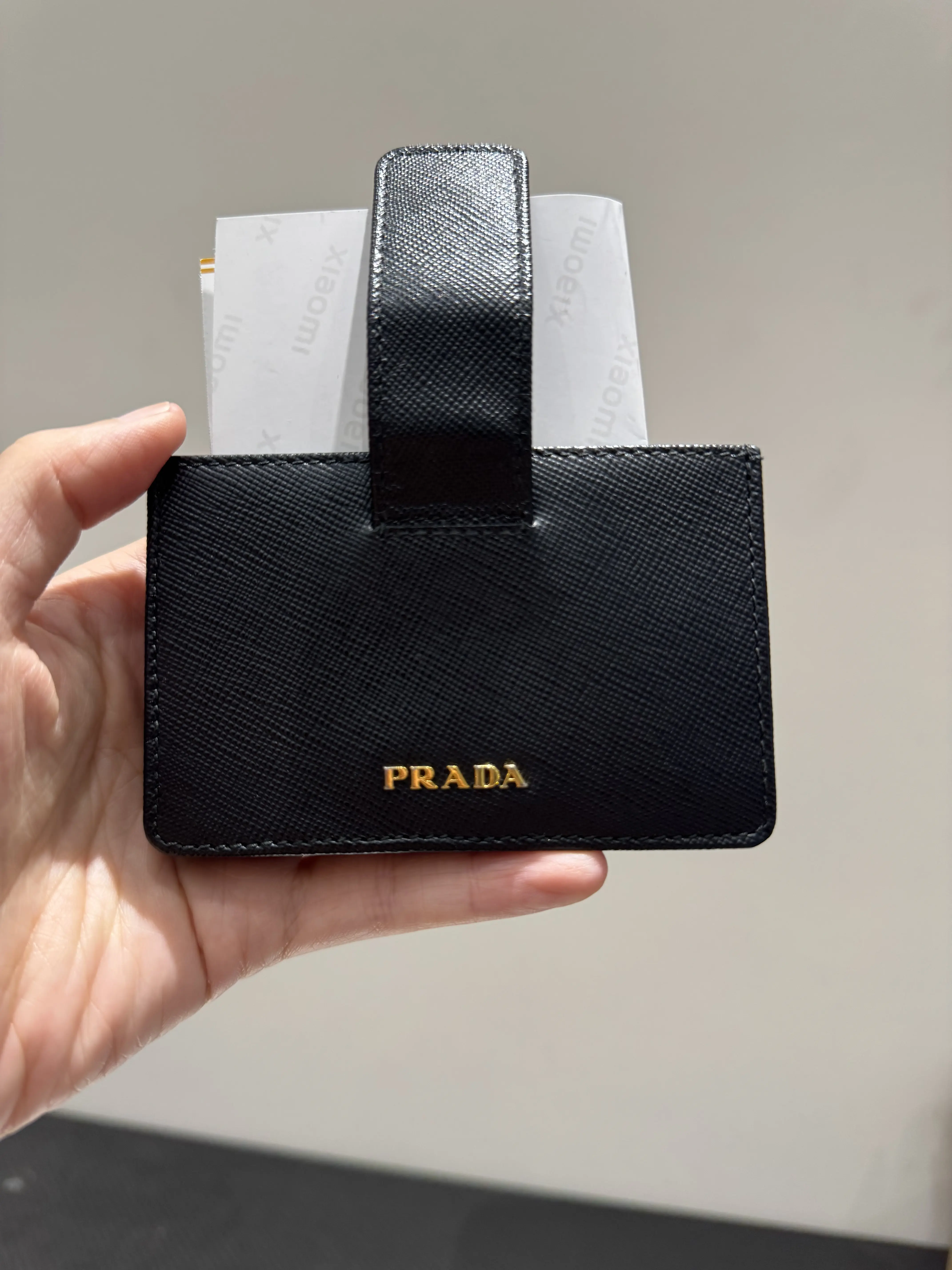 Pre-owned PRADA leather Mini Bags wallet