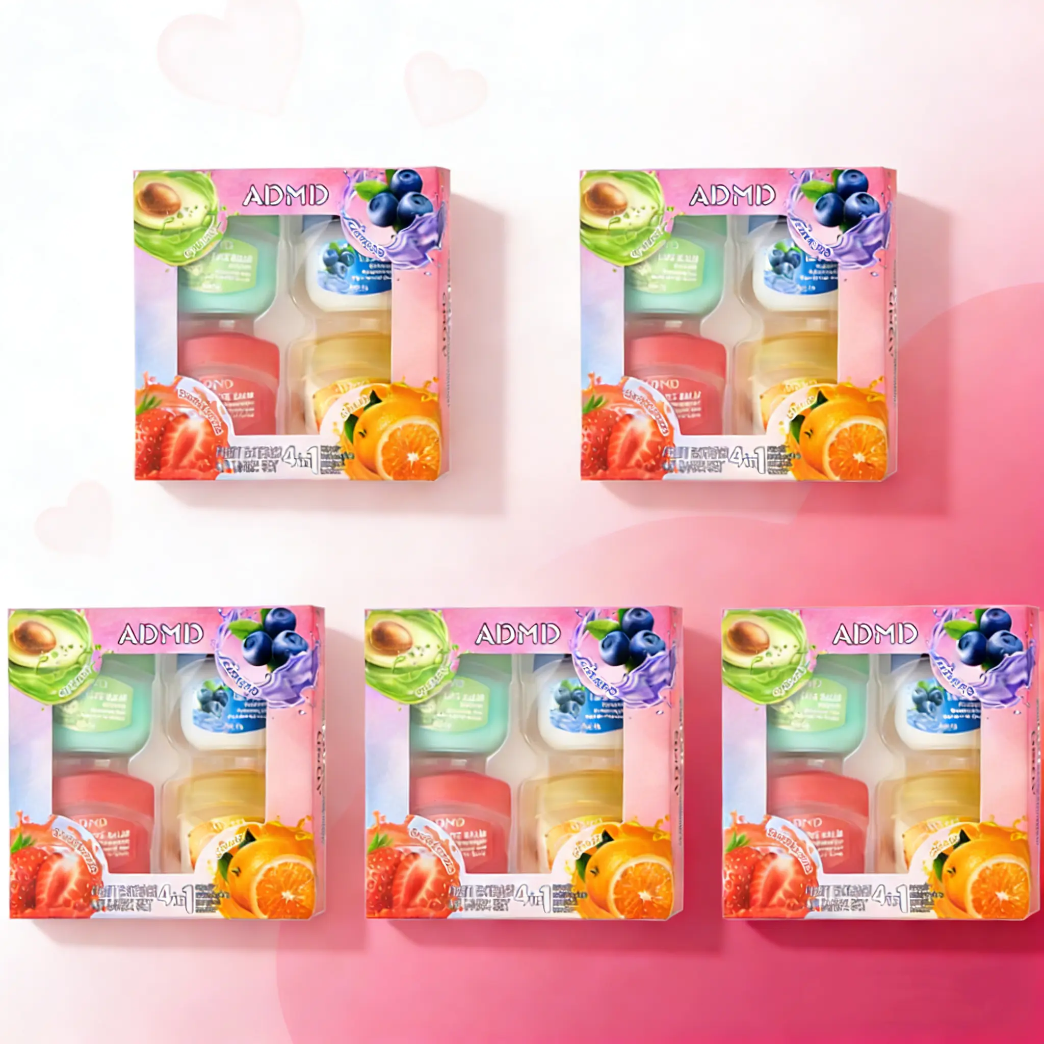 (Buy 5 Get 1 Free) 4 flavors of lip balm, moisturizing and hydrating, compact and portable, can be used as a lipstick base, and also functions as a sleeping lip mask. Suitable for all seasons. The perfect gift for Valentine's Day and graduation season.