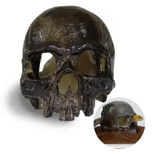 Semi-Translucent Skull Reptile Hide - Black