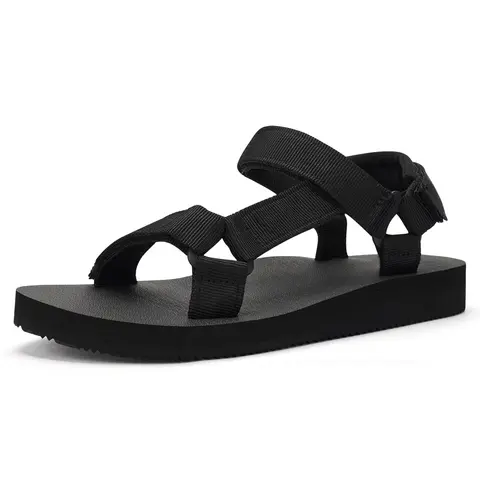 Women's Braid Webbing Hiking Sandals - Adjustable Band, Anti-Slip Strap, Breathable, Fast-Drying, Arch Support, Slip-Resistant Sole, All Seasons, Pool & Hiking Ready Water Shoes for Women, Camping Use
