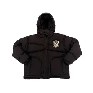 Loved n Blessed Puffer Jacket Black
