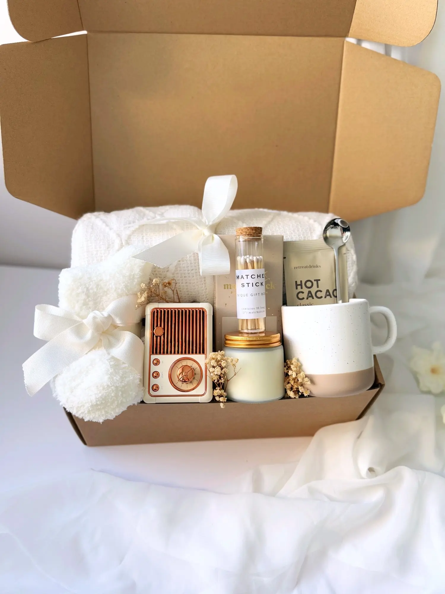Cozy Self Care Gift Box | Spa Gift Set for Women | Birthday Christmas Gift | Relaxation Package