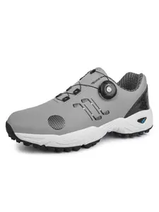 Professional golf shoes - hockey shoes, outdoor hiking shoes, trekking shoes, running shoes, available in large sizes, heightening shoes, comfortable EVA rubber sole - rotating buckle for quick lacing design - breathable, waterproof and durable