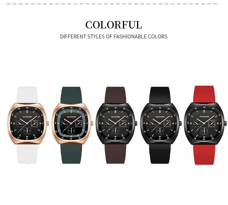 Fashion Watches Casual Stylish  Open Dial Watch  Silicone Strap, Waterproof & Luminous, Perfect for All Occasions Also ideal as a Mother's Day gift for your wife and mom.