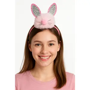 Pom Pom Bunny Ears Headband