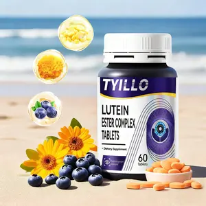 Tyillo Blueberry Lutein Ester Complex Tablets 10.1mg Lutein Ester 2mg Zeaxanthin Support Eye Health Nutrition Wellness 60 Tablets Daily Vitamin Supplement