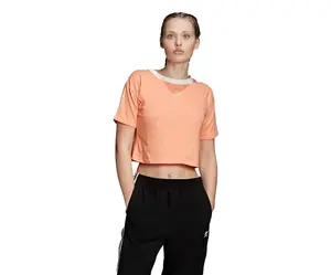 Adidas Originals Crop Ringer Womens Active Shirts & Tees