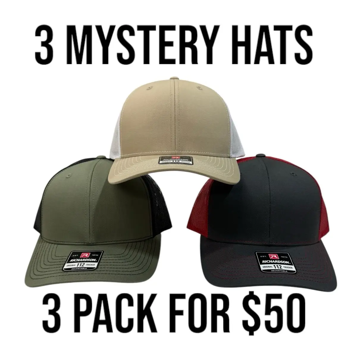 3 For $50 Mystery Hat Pack