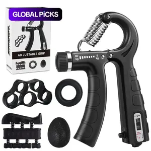 Adjustable Grip Strength Trainer, Forearm Strengthener, Grip Training Aids, 5–60 kg Hand and Forearm Strength Training Equipment for Home and Office